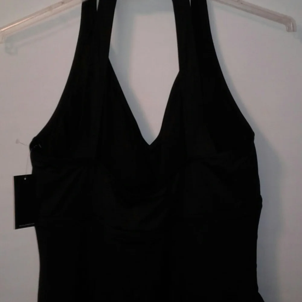 Ralph Lauren Black 1-piece Halter Swimsuit Plus - Picture 7 of 9